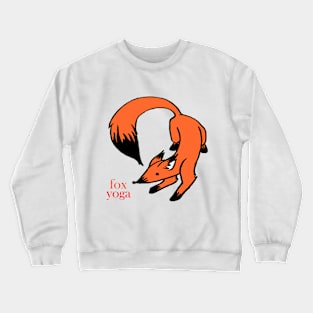 fox yoga Crewneck Sweatshirt